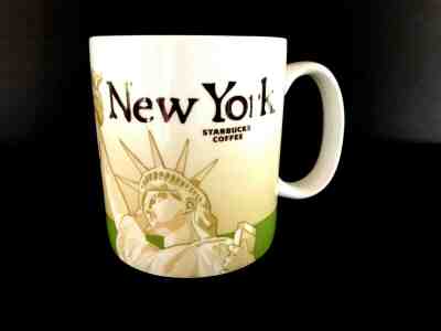 STARBUCKS COFFEE NEW YORK CITY 2011 GLOBAL ICON STATUE OF LIBERTY 16 Fl Oz MUG - Sold on eBay Jun, 8th 2019 for $15.00