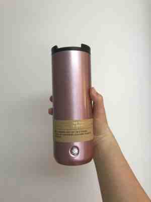2019 Starbucks Valentines PINK Glitter Tumbler 16Oz Grande - Sold on eBay Jun, 8th 2019 for $77.99