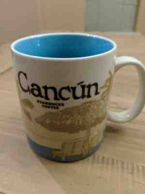 Starbucks Mug Cancun Mexico Global Icon Series 16 Oz 2016 Coffee Cup Beach Scene - Sold on eBay Jun, 7th 2019 for $20.00
