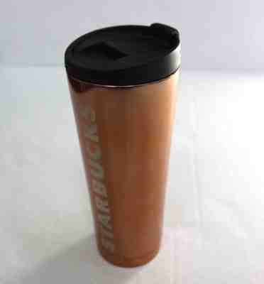Starbucks Hi-Shine Stainless Steel Travel Cup Tumbler Copper 12 oz - Sold on eBay Jun, 7th 2019 for $28.49