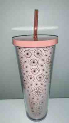 Starbucks Tumbler Summer 2019 Venti 24oz Rose Gold Pink/Peach Cactus Succulent - Sold on eBay Jun, 7th 2019 for $34.50