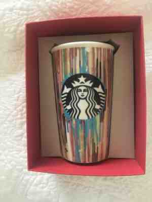 Starbucks Travel Mug Ceramic 12oz Double Wall & Lid New in Box - Sold on eBay Jun, 7th 2019 for $34.99