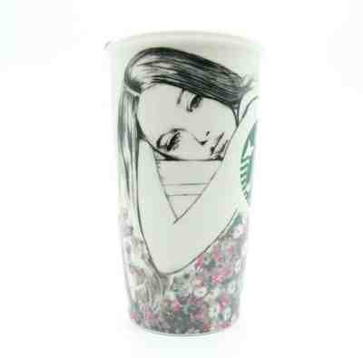 Starbucks Charlotte Ronson 12 oz Ceramic tumbler 2013 Retired Double-Walled - Sold on eBay Jun, 7th 2019 for $44.97