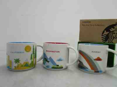 Starbucks You Are Here Collection California Washington Hawaii - Sold on eBay Jun, 7th 2019 for $18.50