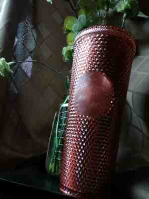 Starbucks 2019 Rose Gold Pink Radiant Sparkling Jeweled 24oz Tumbler - Sold on eBay Jun, 7th 2019 for $25.00