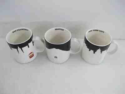 Lot of 3 Starbucks Collector Mugs New York City San Francisco Seattle 16 fl oz - Sold on eBay Jun, 7th 2019 for $15.38