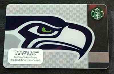 Limited Edition 2013 Starbucks Seahawks Reloadable Gift Card - NEW - Sold on eBay Jun, 7th 2019 for $18.99