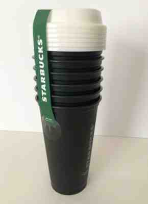 NEW Reusable STARBUCKS 6-Pack To-Go Cups BLACK 16 fl oz. BPA Free - Sold on eBay Jun, 7th 2019 for $25.99
