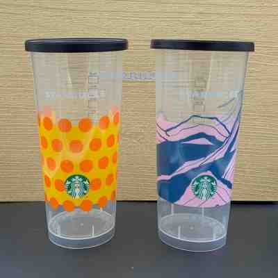 Starbucks Reusable Plastic Coffee Cup 2019 China Grande 16oz Set Of 10 PCS - Sold on eBay Jun, 7th 2019 for $51.00