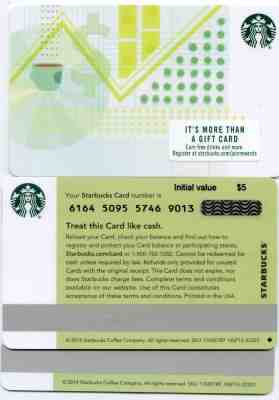 RARE STARBUCKS CORPORATE DIAMOND BACK MARK  FINANCE  - NOT IN STORES GIFT CARD - Sold on eBay Jun, 7th 2019 for $19.99