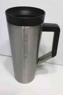 Starbucks Stainless Steel Tumbler 16 oz Travel Mug Clip Handle Double Wall - Sold on eBay Jun, 7th 2019 for $19.99