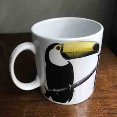 Starbucks Coffee Tea Mug Cup BRASIL Brazil Toucan 2007 Made in Thailand 20 oz - Sold on eBay Jun, 7th 2019 for $20.00