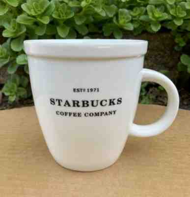 2006 Starbucks Estd 1971 Barista Coffee Mug Cup Abbey White Black 18oz New - Sold on eBay Jun, 7th 2019 for $18.85