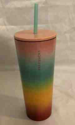 Starbucks Tumbler Summer Collection 2019 Venti 24oz SS Pastel Rainbow - Sold on eBay Jun, 7th 2019 for $37.99