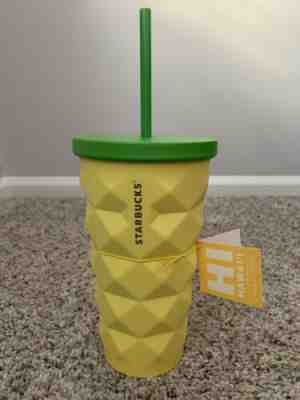 NWT Starbucks 16 oz Hawaii Pineapple Cold Tumbler - Sold on eBay Jun, 7th 2019 for $29.99