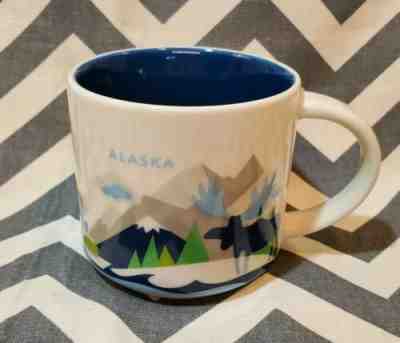 Starbucks 2016 Alaska you Are Here Coffee Mug Cup 14 Oz Blue Whale Moose Ferry - Sold on eBay Jun, 7th 2019 for $17.00