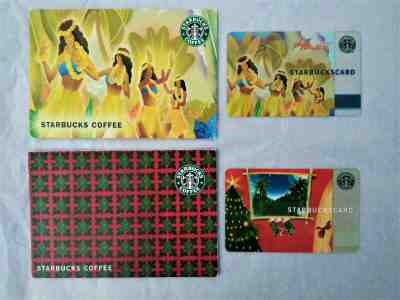 Starbucks Rare Hawaii Gift Card Collection w/ Matching Sleeves-New and Unswiped!