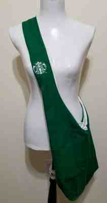 Starbucks Apron Shoulder Bag Green White Front Pockets Pineapple Print - Sold on eBay Jun, 7th 2019 for $24.99