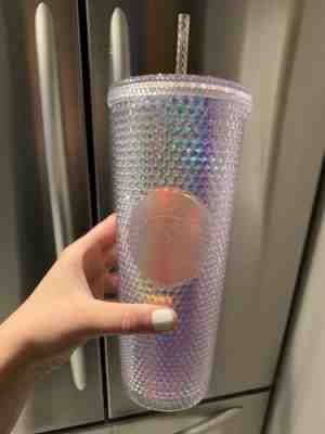 Starbucks Rainbow Iridescent Bling Hologram Tumbler Holiday Cup 24 Mermaid Venti - Sold on eBay Jun, 7th 2019 for $75.00