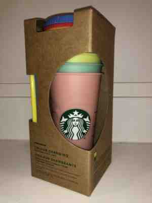 Starbucks 2019 Color Changing Reusable Cold Cup Tumblers 5 Cups Venti 24oz NEW - Sold on eBay Jun, 7th 2019 for $59.99