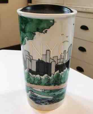 Starbucks NYC New York Central Park Limited Edition 2017 Ceramic Tumbler 12 Oz. - Sold on eBay Jun, 7th 2019 for $30.40