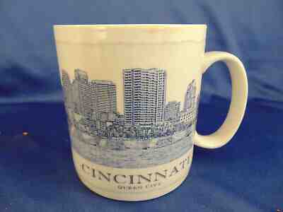 Coffee mug tea cup Starbucks Cincinnati City info 18 oz. hot cold drinks collect - Sold on eBay Jun, 6th 2019 for $29.83