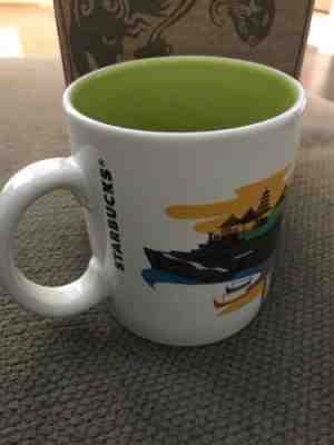 Starbucks Bali Indonesia Series Coffee Mug 16 fl oz Dolphins Boats Palms - Sold on eBay Jun, 6th 2019 for $15.01