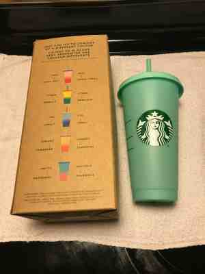 Starbucks Venti Color Changing Cup - Arctic Raspberry Blue Teal with blue lid - Sold on eBay Jun, 6th 2019 for $25.00