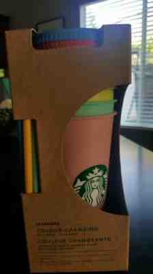 Starbucks Color Changing Reusable Cold Cups Set of 5 W/Straws&lids NIB 2019 - Sold on eBay Jun, 6th 2019 for $61.00