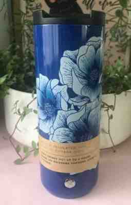 Starbucks Stainless Steel Insulated Blue Floral Summer 2019 16 oz Tumbler  - Sold on eBay Jun, 6th 2019 for $23.04