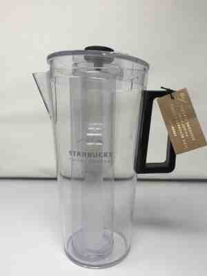 NEW, NWT Starbucks Acrylic Pitcher 64 fl oz with Lid & Tongs Included  - Sold on eBay Jun, 6th 2019 for $44.97