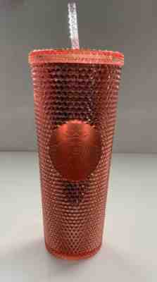 Starbucks Pink Tumbler 2019 Rose Gold Radiant Iridescent Jeweled 24oz Cold Cup - Sold on eBay Jun, 6th 2019 for $36.99
