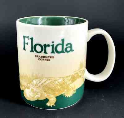 Starbucks Coffee Global Icon City Collector Series FLORIDA Mug Cup Alligator - Sold on eBay Jun, 6th 2019 for $22.00