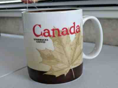 Starbucks Canada Mug 2009 Global Icons Collectors Series 16oz Ceramic Maple Leaf - Sold on eBay Jun, 6th 2019 for $20.50
