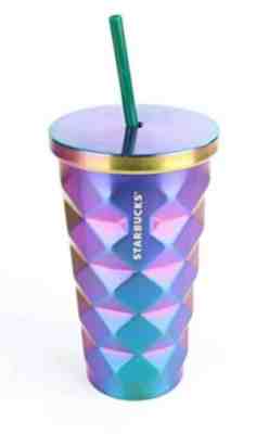 RARE Starbucks IRIDESCENT MERMAID Stainless Cold Cup 16 oz Rainbow Unicorn HTF! - Sold on eBay Jun, 6th 2019 for $125.00