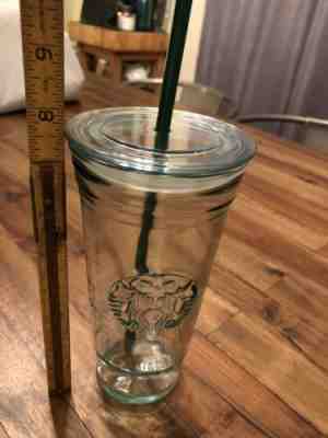 Starbucks Recycled Glass 20oz Venti Cold Cup Tumbler w/ Lid Iced Coffee Spain - Sold on eBay Jun, 6th 2019 for $75.00