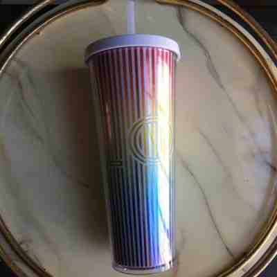 Starbucks 2019 Rainbow Pride Love Cold Cup Tumbler 24 Oz Venti - Sold on eBay Jun, 6th 2019 for $24.99