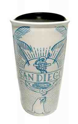  NEW Starbucks SAN DIEGO Coffee Mug Tumbler White Blue 12oz NEW - SHIPS FREE - Sold on eBay Jun, 6th 2019 for $37.99