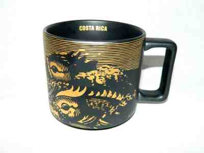 Starbucks Costa Rica Mug Black Gold 2016 Fish 14 oz Coffee Tea  - Sold on eBay Jun, 6th 2019 for $25.49