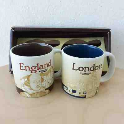 2 Demitasse Starbucks City Mugs 3 oz England & London With Original Package - Sold on eBay Jun, 6th 2019 for $38.00