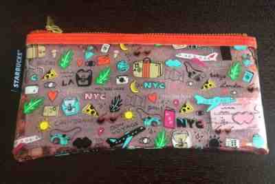 Starbucks Thailand Red Travel Bon Voyage NYC LA CA Pouch / Bag / Case -No Card - Sold on eBay Jun, 6th 2019 for $22.00