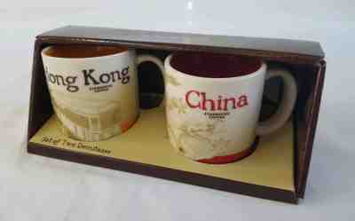 Starbucks Demitasse Set - Hong Kong & China - NEW -city collection - Sold on eBay Jun, 6th 2019 for $15.99