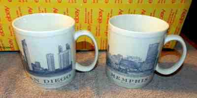 STARBUCKS MEMPHIS SAN Diego ARCHITECT SERIES CITY COFFEE MUG 18 oz 2006 SKYLINE - Sold on eBay Jun, 6th 2019 for $40.00