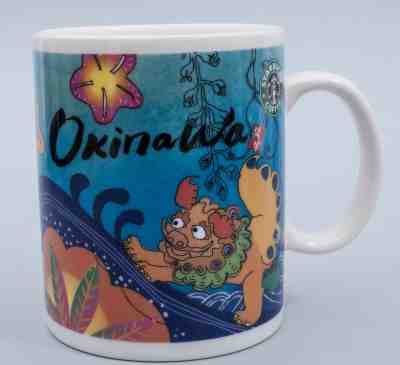 Starbucks Japan OKINAWA Shisa Lion Flower Design 2009 OLD LOGO Mug 400ml New  - Sold on eBay Jun, 6th 2019 for $32.00