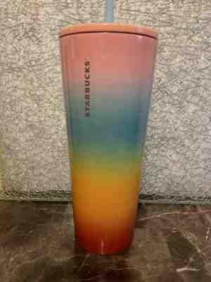 Starbucks Cup Rainbow Stainless Steel Tumbler Summer 2019 Venti 24 Oz NEW - Sold on eBay Jun, 6th 2019 for $38.00