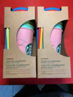 Starbucks Color Changing Cups Reusable 5-Pack Brand New - Sold on eBay Jun, 6th 2019 for $64.00