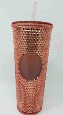 Starbucks 2019 Rose Gold Pink Radiant Sparkling Jeweled Jewel Venti 24oz Tumbler - Sold on eBay Jun, 6th 2019 for $21.00