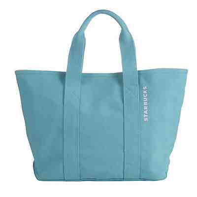 Starbucks Coffee Taiwan New Year Blue Canvas Tote Reusable Handbag FREE SHIPPING - Sold on eBay Jun, 6th 2019 for $25.49
