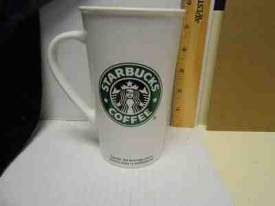 2006 Starbucks White Tall Matte Coffee Mug Cup Mermaid Logo Ceramic 16 oz. - Sold on eBay Jun, 6th 2019 for $19.95