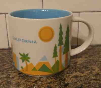 STARBUCKS COFFEE 14 OZ. CALIFORNIA YOU ARE HERE SERIES 2013 YAH MUG - Sold on eBay Jun, 6th 2019 for $18.95